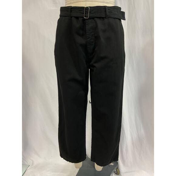 The Row 'East' Black Twill Pants Size 30 - Picture 2 of 5
